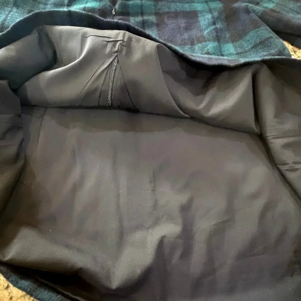 Tuckernuck Blackwatch Plaid Faye Blouse Plaid Wool Ruffle Bow Back Preppy SZ M - Picture 10 of 16